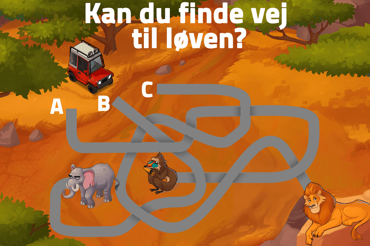 Find vej hen til løven!