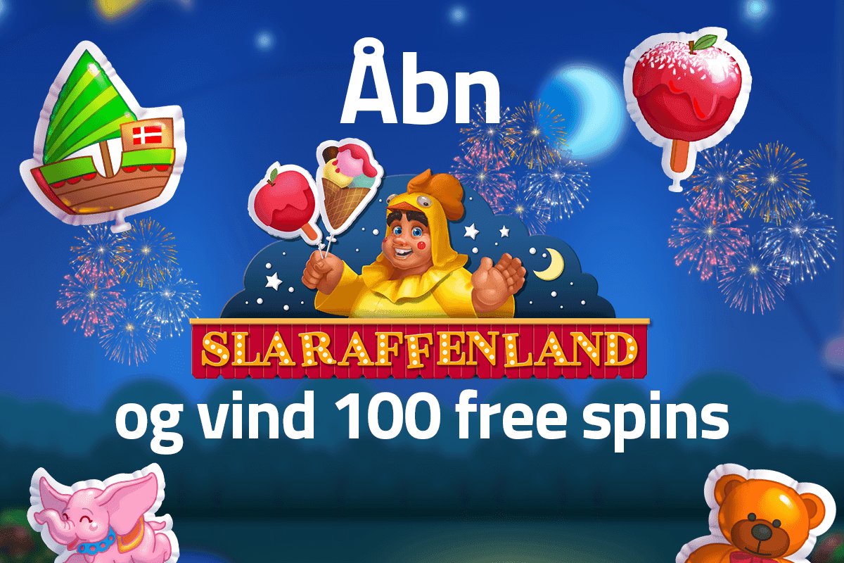 Vind 100 free spins i Slaraffenland!